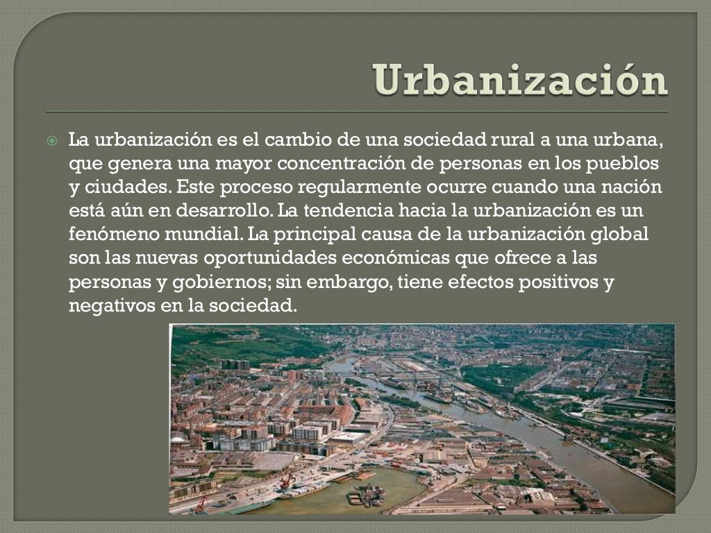 Urbanización Urbanización