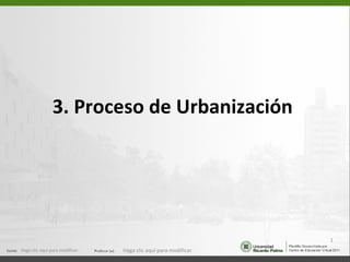 3. Proceso de Urbanización




                                                                  1
Haga clic aquí para modificar.   Haga clic aquí para modificar.
 