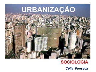SOCIOLOGIA
URBANIZAÇÃO
Célia Fonseca
 