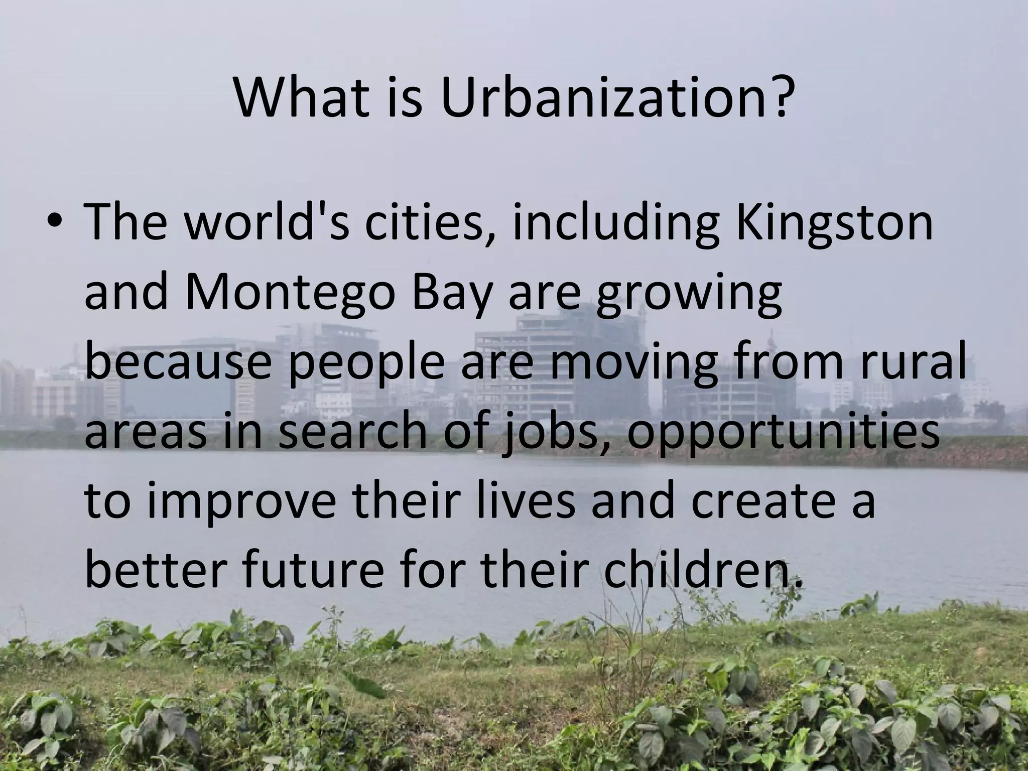 Urbanization | PPT
