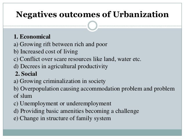 Urbanization And Urbanism