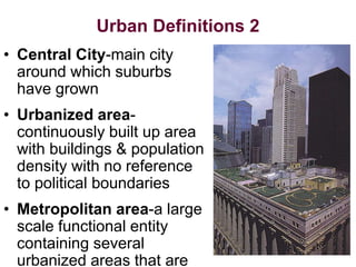 Urbanization and development historical perspective | PPSX