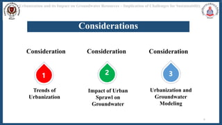 Urbanization and its Impact on Groundwater Resources –.pptx