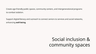 Impact of Urban Growth on Older Adults' Health, Mobility, and Social ...