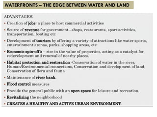 WATERFRONTS – THE EDGE BETWEEN WATER AND LAND
 