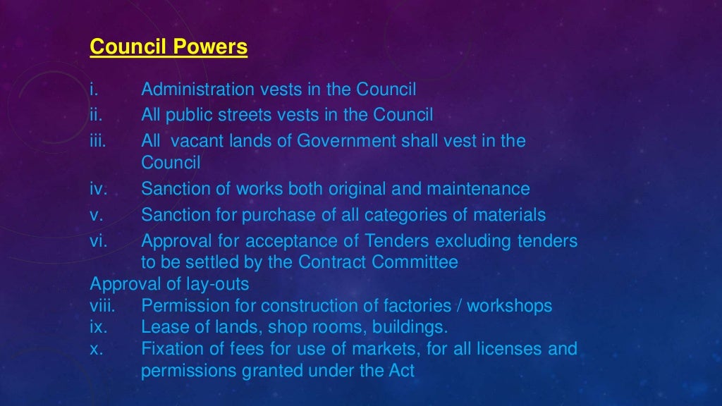 Urban local self government