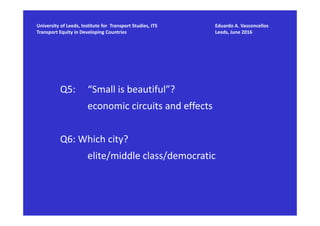 Urban Mobility Challenges in Developing Countries - the Case of Latin ...