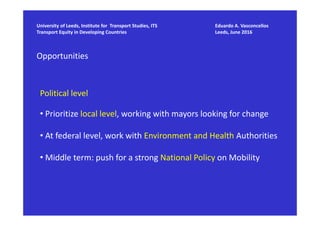 Urban Mobility Challenges in Developing Countries - the Case of Latin ...