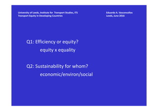 Urban Mobility Challenges in Developing Countries - the Case of Latin ...