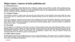 Noise pollution a case studies In Agartala municipal council | PPTX