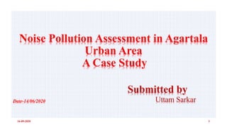 Noise pollution a case studies In Agartala municipal council | PPTX