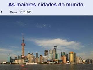 1 Xangai 13 831 900
 