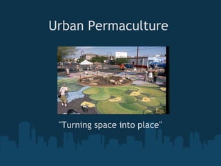 Urban Permaculture  &quot;Turning space into place&quot; 