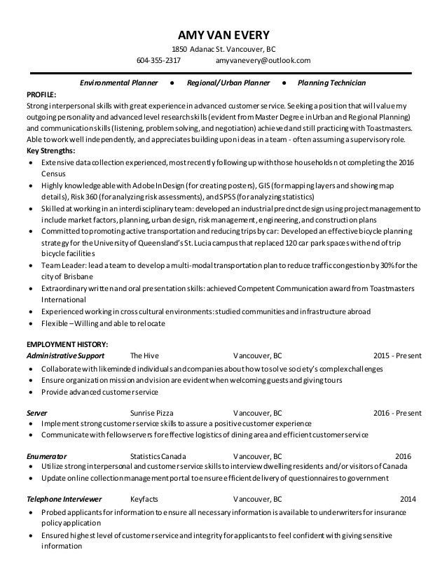 Bc government resume