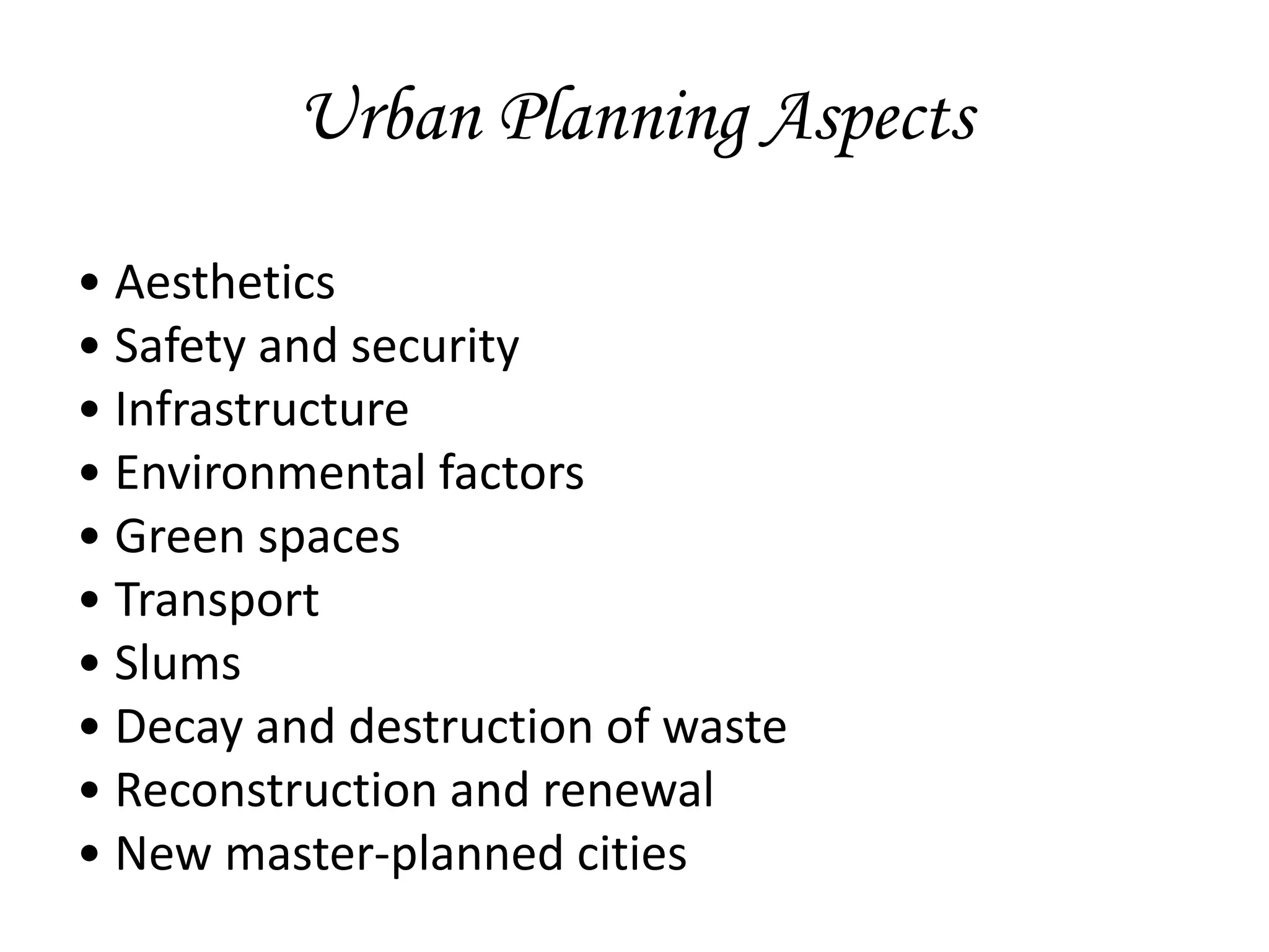 Urban planning in india | PPTX