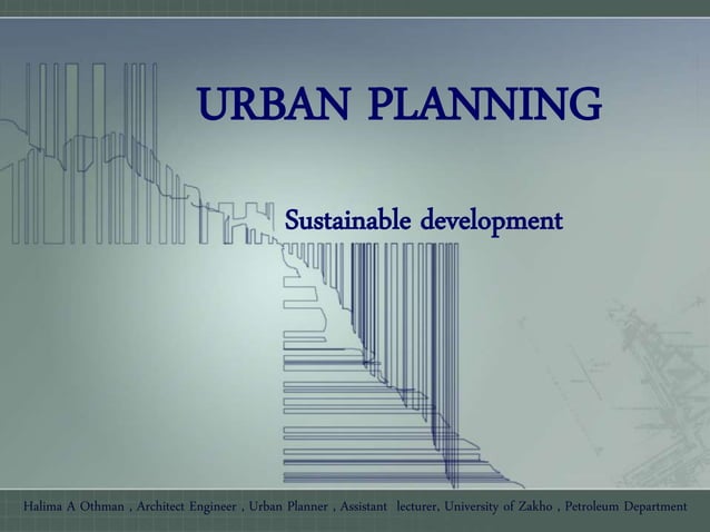 Urban planning presentation 01 | PPTX | Civil Engineering Industry ...