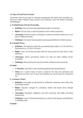 Urban Planning, Property Ownership, and Land Disputes.docx
