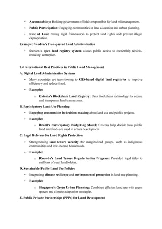 Urban Planning, Property Ownership, and Land Disputes.docx