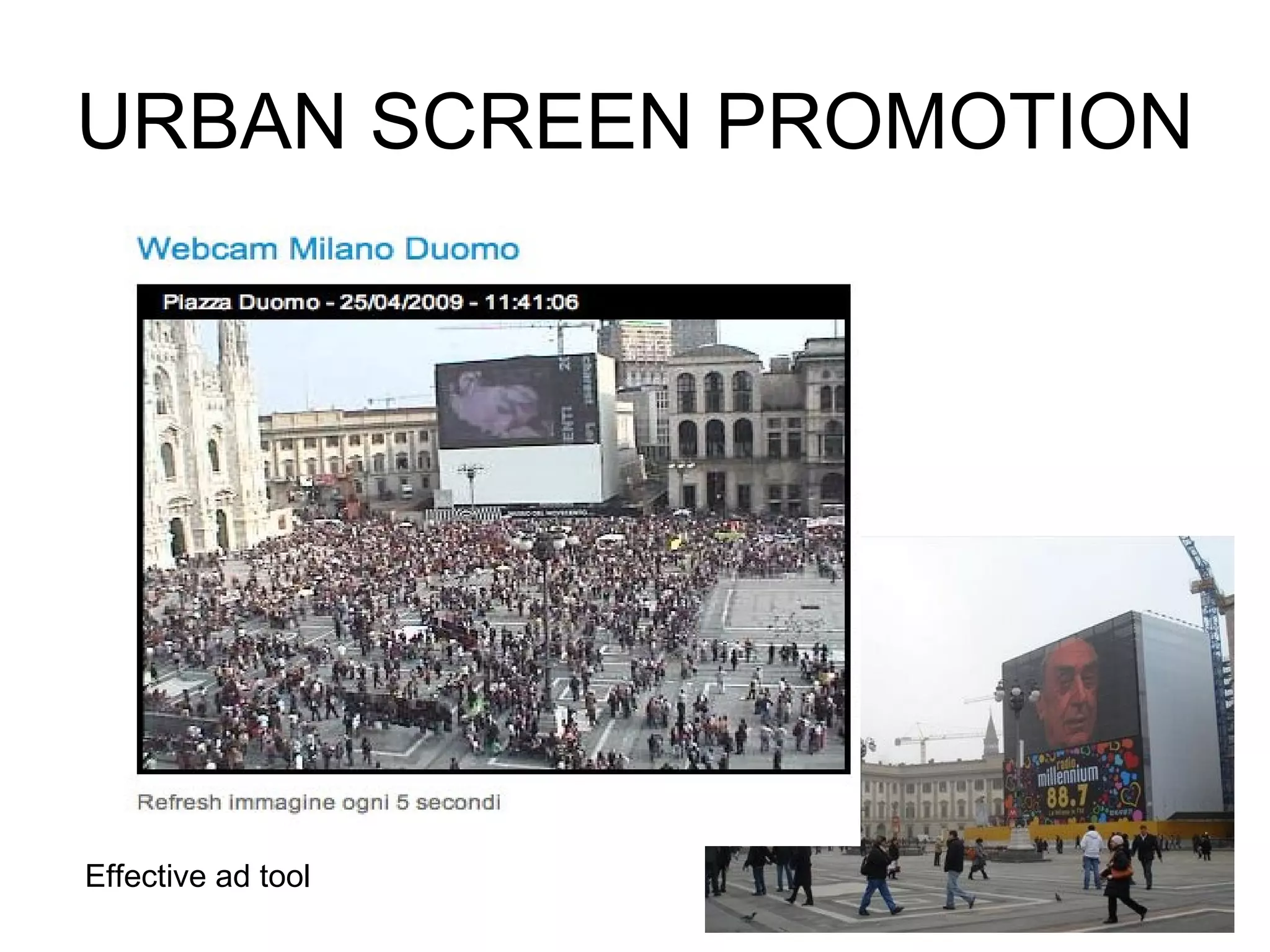 Urban SCREEN MILANO presentation | PPT