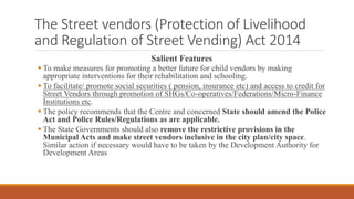 Urban Problem Street Vendors Pptx