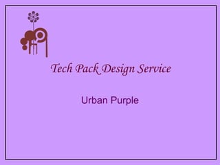 Tech Pack Design Service Urban Purple 