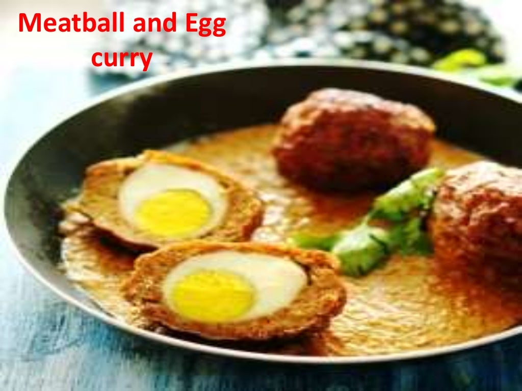 Meatball and Egg curry