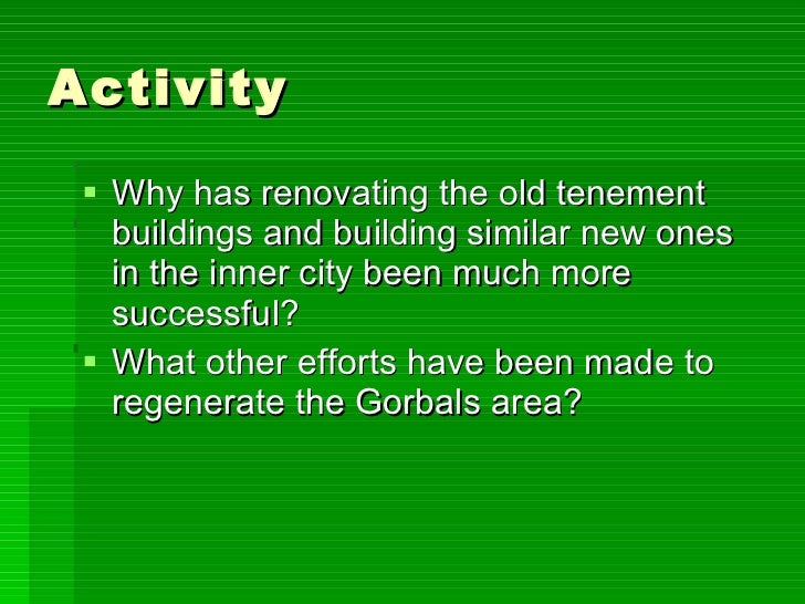 Urban renewal in Glasgow