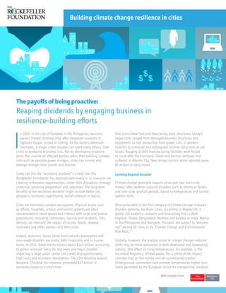2
I
n 2013, in the city of Tacloban in the Philippines, business
owners started shutting shop after desperate survivors of...