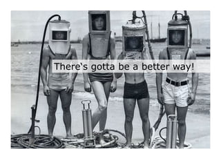 There‘s gotta be a better way!




                                 11	

 