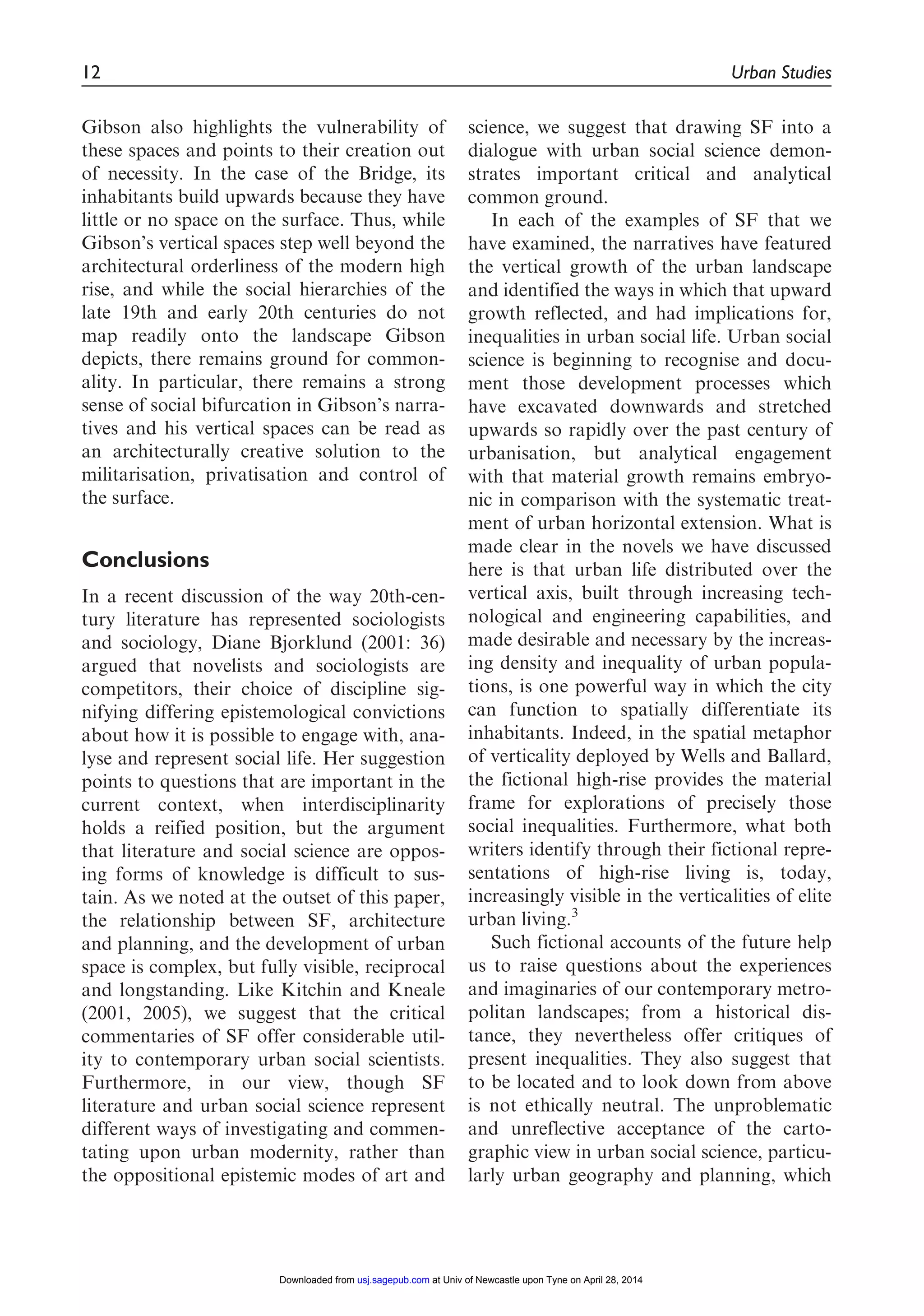Vertical cities: Representations of urban verticality in 20th-century ...