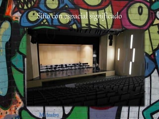 Sitio con espacial significado
Mi teatro
 