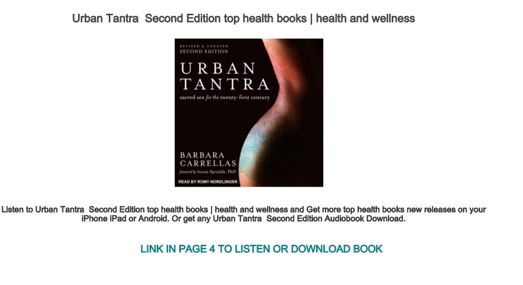 Urban Tantra Second Edition top health books health and wellness