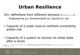 Robustness and Resilience of Cities Around the World | PDF