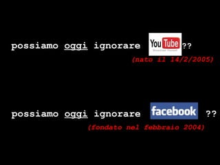 (fondato nel febbraio 2004) (nato il 14/2/2005) possiamo  oggi  ignorare   ?? possiamo  oggi  ignorare  ?? 