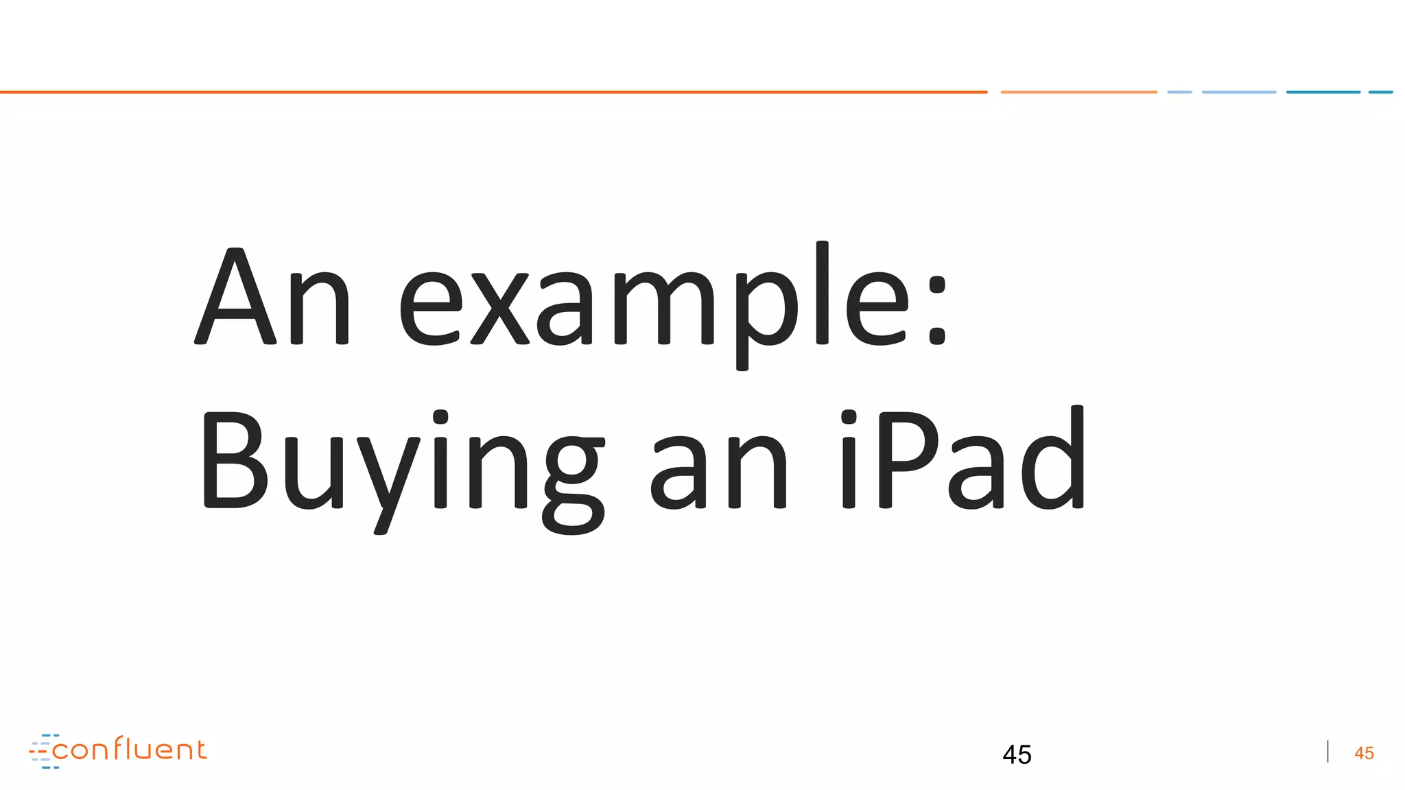 45
An example:
Buying an iPad
45
 