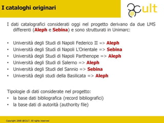 La creazione di un Catalogo unico in linked open data delle Biblioteche delle università Campane e Lucane