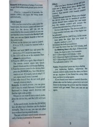 Urc 11 c 12a - manual