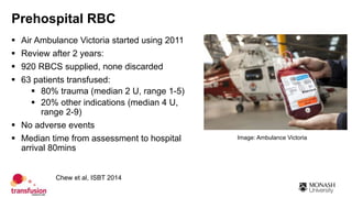 Innovations in transfusion | PPTX
