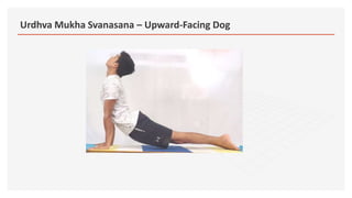 Urdhva Mukha Svanasana – Upward-Facing Dog
 
