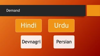 Urdu hindi controversy | PPTX