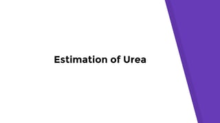 Estimation of Serum Urea | PPTX