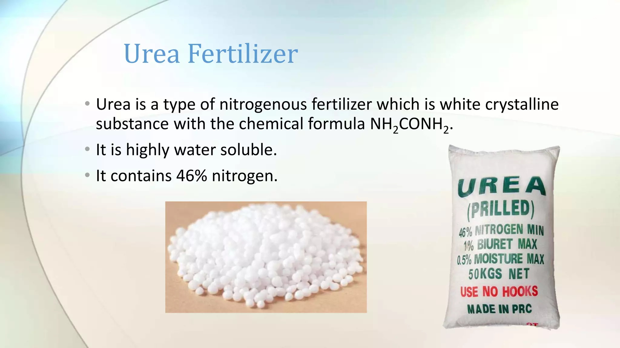 what is urea fertilizer