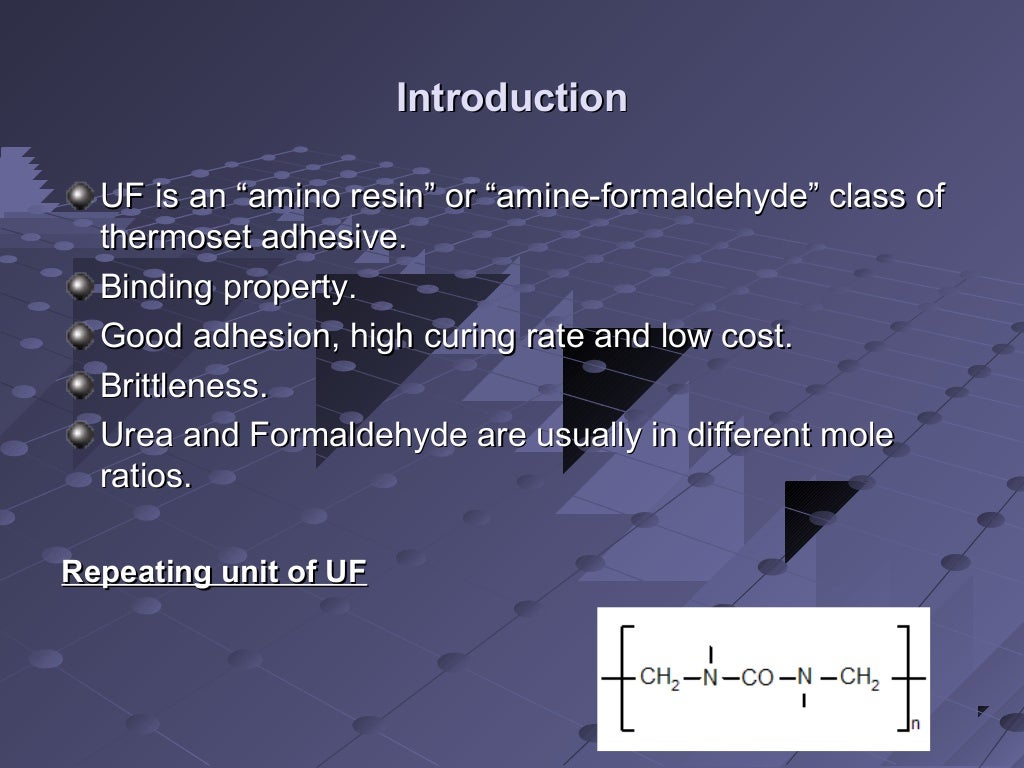 Urea formaldehyde