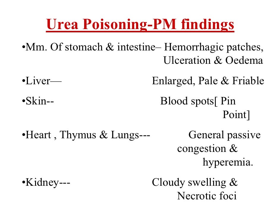 What Is Urea Poisoning Ideas of Europedias