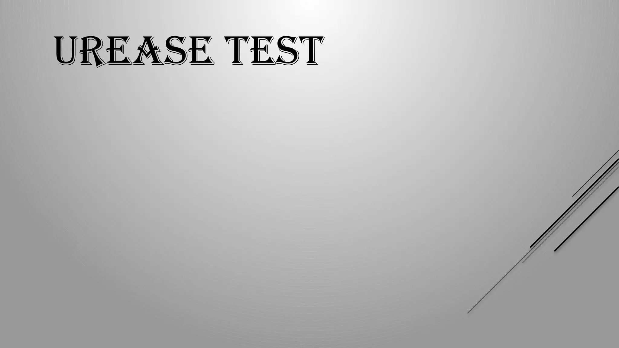 UREASE TEST
