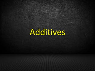 Additives

 