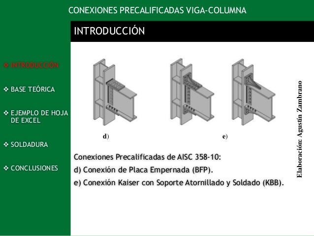 Diseño de conexiones viga-columna en estructuras metalicas