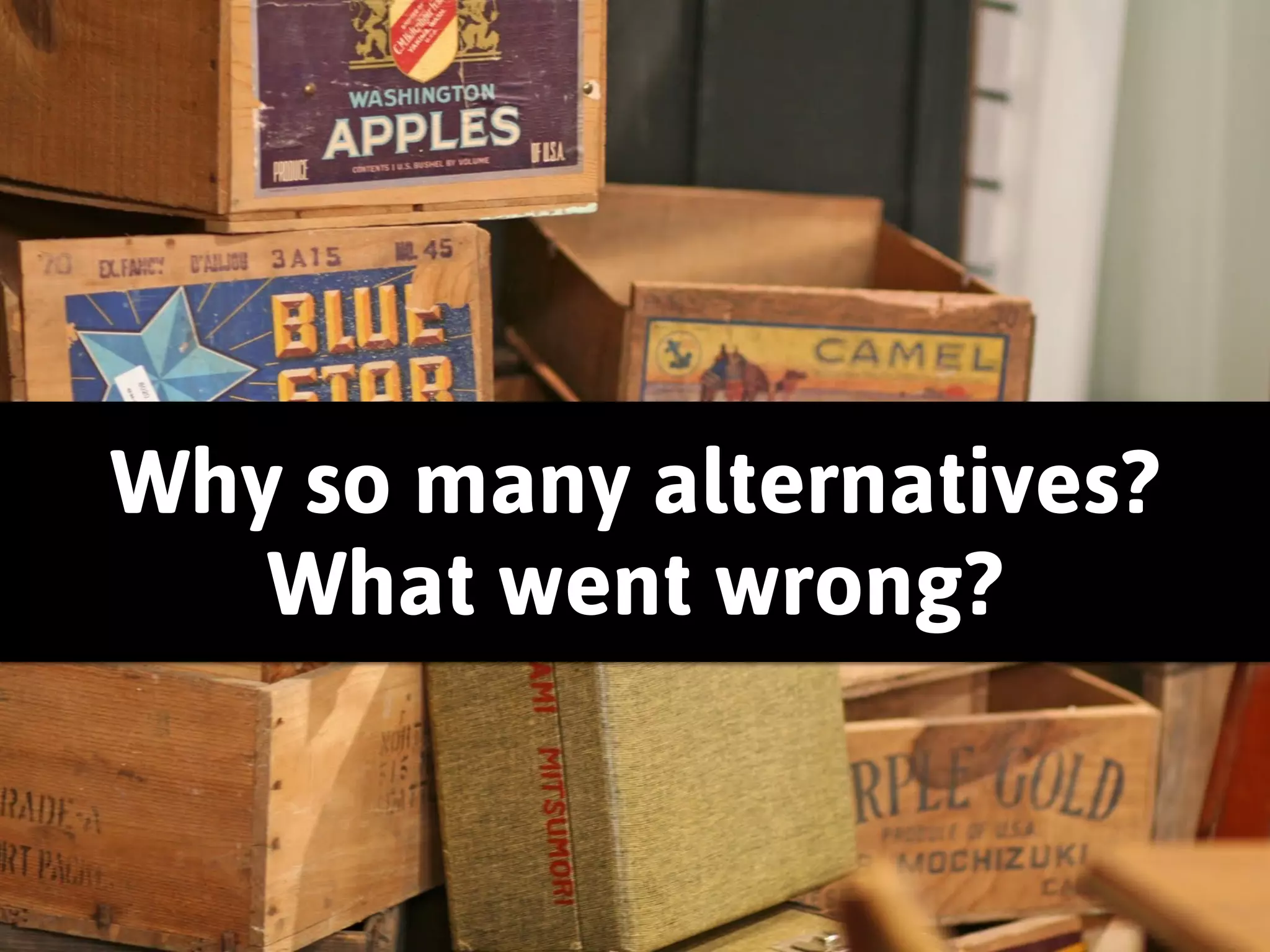 Effing FPM 
• Swiss army knives are rarely the best 
tool for a given job 
• General purpose in this case means a 
lot (~150ish) of command line flags 
• Still infinitely better than curl | bash 
 