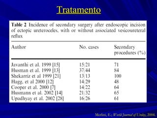 Tratamento Merlini, E.;  World Journal of Uroloy , 2004. 