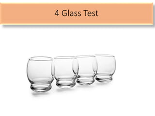 4 Glass Test
 